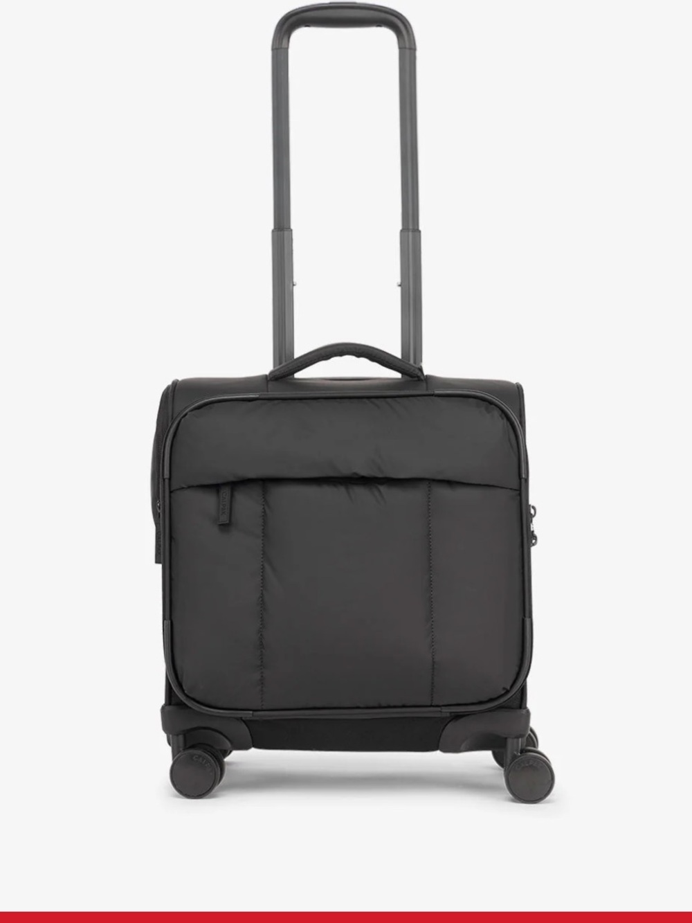 Luka Soft-Sided Mini Carry-On Luggage in Matte Black - Picture 3 of 11